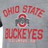 NCAA Ohio State Buckeyes Men's Gray Tri-Blend T-Shirt - 3 of 3