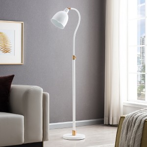 Hudson and Canal Adjustable Arc Floor Lamp with Metal Shade - 1 of 4