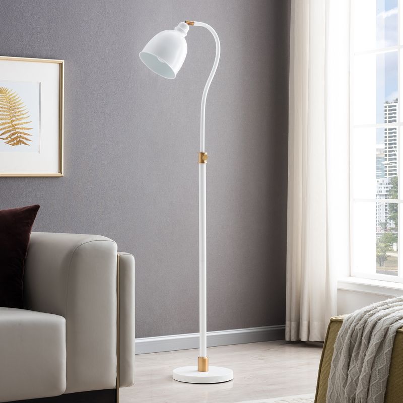 Hampton & Thyme Adjustable Arc Floor Lamp with Metal Shade , 3 of 12