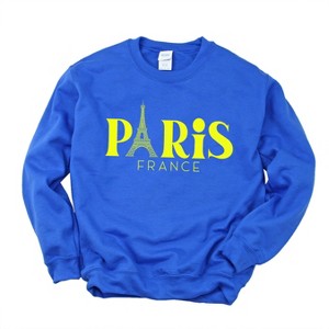 Simply Sage Market Women's Graphic Sweatshirt Paris France Eiffel Tower - 1 of 4