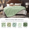 Amelie Home Faux Fur Throw Blanket, Luxurious Striped Plush Decorative Blanket, Cozy Fuzzy Soft Style for Sofa & Bed, 55"x70" - 4 of 4