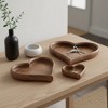Trays for Bed, Coffee Table, or Home Decor - Charming Heart-Shaped Wooden Trays for Jewelries, Trinkets, or Vanities - Set of 3 - 14", 11", 7" - 2 of 4