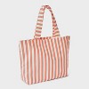 Canvas Beach Striped Tote Bag - Shade & Shore™ - 3 of 4
