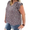Women's Floral Frill Collar Top - KORI - 3 of 3