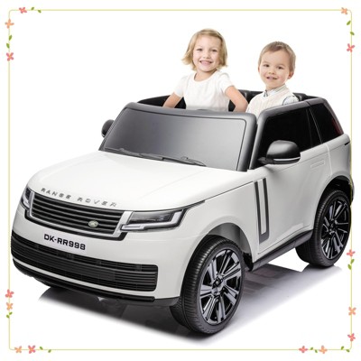 24V Licensed Land Rover Ride On Car, 2-Seater Electric Car w/Parent Remote Control
