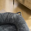 Bencmate Pet Bed Human Size Memory Foam Dog Bed with Storage Pocket Plush Cover Non Slip Bottom Large Size, Dark Gray, 35.43"*18.11"*14.96" - 4 of 4