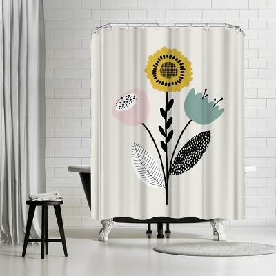 Americanflat Flower by Nanamia Design 71" x 74" Shower Curtain