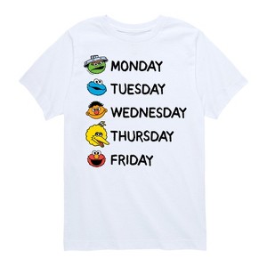 Boys' - Sesame Street - Days Of The Week Short Sleeve Graphic T-Shirt - 1 of 4