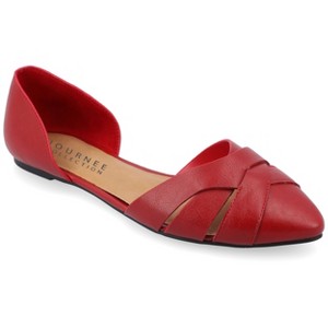 Journee Collection Womens Brandee Slip On Almond Toe Ballet Flats - 1 of 4