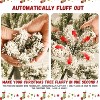 Resenkos Artificial 8ft Flock LED-lit Christmas Tree with 1460PVC Mixed Branch Tips - 4 of 4