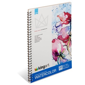 KINGART Watercolor Paper 11x15 20 Sheets - 1 of 4