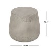Sapphtopaz Outdoor End Table Modern Outdoor End Table Outdoor Side Table, Patio Table Small Table for Backyard, Balcony, Porch - 4 of 4