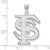 Black Bow Jewelry 10k White Gold Florida State Seminoles NCAA Extra Large Pendant - 2 of 3