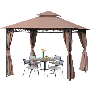 FDW Canopy Tent Portable Gazebo Shelter Outdoor with Retractable Sidewalls and Weatherproof BBQ Gazebo Pop Up Patio Canopy Tent Ideal - 1 of 4