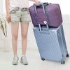 Hachikiko Foldable 25L Travel Duffel Tote, Waterproof Carry On Luggage for Frontier Airlines, Overnight Gym Bag,Purple - 2 of 4