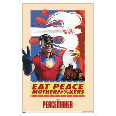 Trends International DC Comics TV Peacemaker - Eat Peace Framed Wall Poster Prints