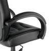 Alera Alera Strada Series High-Back Swivel/Tilt Top-Grain Leather Chair, Supports Up to 275 lb, 17.91" to 21.85" Seat Height, Black - 4 of 4