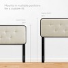Modway Collins Tufted Queen Headboard – Fabric and Wood Upholstered Panel with Classic Button Stitching - 3 of 4
