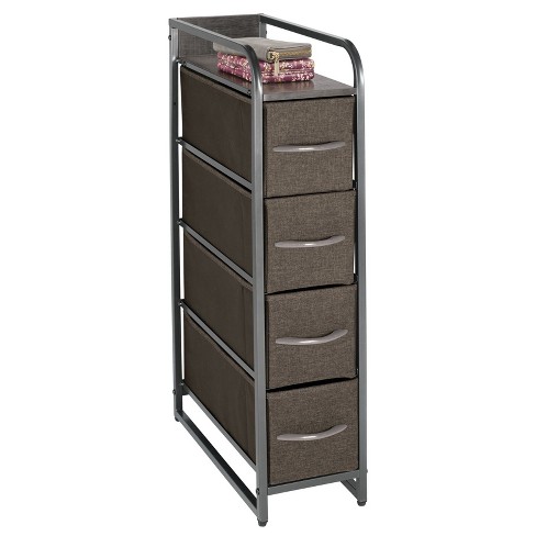 Mdesign Narrow Dresser Storage Organizer Tower, 4 Drawers : Target