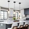 HOMLUX 3-Pack Glass Pendant Lights Kitchen Island Ceiling Light Fixture with Adjustable Wire & DIY Design - 2 of 4