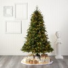 Nearly Natural 7-ft Wellington Spruce Natural Look Artificial Christmas Tree with 400 Clear LED Lights and Pine Cones - 4 of 4