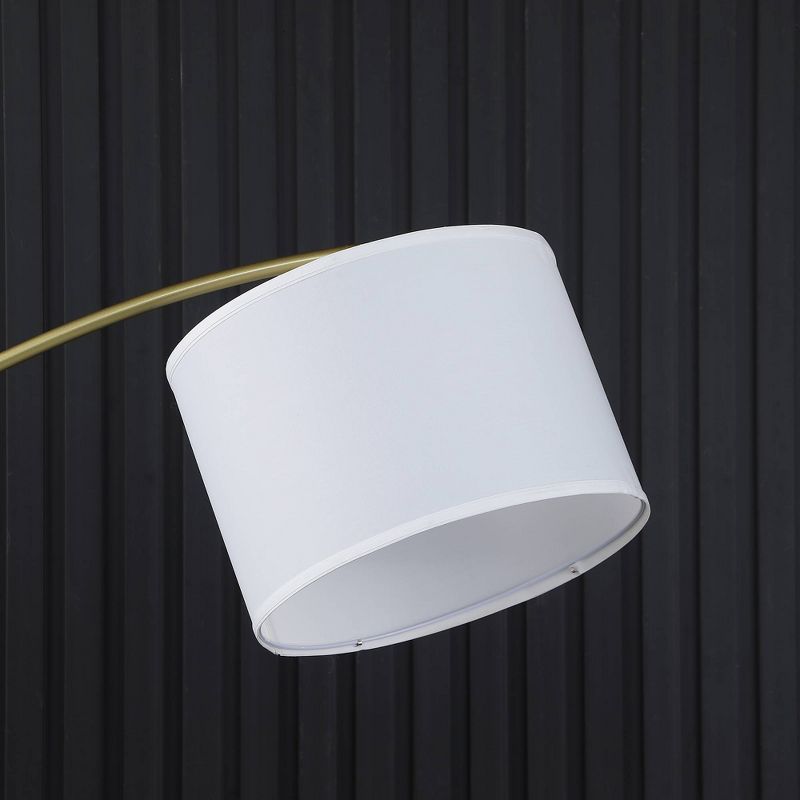 65&#34; Oscar Pendulum Style on Marble Base Metal Floor Lamp White - Ore International, 3 of 6