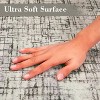 Washable Modern Abstract Area Rug with Non-Slip Backing, Soft Pearl Velvet Low-Pile Carpet, Non-Shedding Durable Indoor Rug for Living Room - 4 of 4