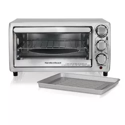 Hamilton Beach 4-Slice Toaster Oven - Silver