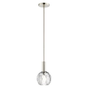 Livex Lighting Whitfield 1 - Light Pendant in  Polished Nickel - 1 of 4