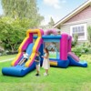 Costway Inflatable Bounce House with Slides, Jumping Area, Climbing Wall, Basketball Hoop - 2 of 4