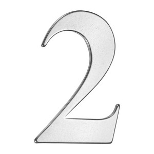 Unique Bargains 304 Stainless Steel Self-adhesive Rust Resistant House Number 1 Pc - 1 of 4