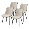 HYLEORY Modern 4-Piece Dining Chair, 4 Upholstered Leather Chairs, Seats 4 - 4 of 4