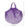 Unique Bargains Cotton Mesh Reusable Washable Grocery Bags 1 Pcs 15x13.8" - 2 of 4
