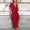 Women's Collared Front Twist Tulip Hem Midi Dress - Cupshe - 2 of 4