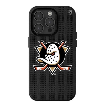 Keyscaper NHL Western Conference Teams Text Backdrop MagSafe Compatible Cell Phone Case for Apple iPhone