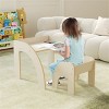 KTMBDW Kids Wood Table and Chair Set, Kids Play Table with 1Chairs, Pieces Kids Study Table for Toddlers, Girls, Boys - 2 of 4