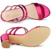 Allegra K Women's Open Toe Slingback Block Heel Buckle Ankle Strap Sandals - 4 of 4