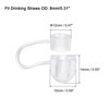 Unique Bargains Silicone Straw Tips Cover Fits 8mm/0.31 Drinking Straws 10 Pcs - 2 of 4