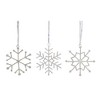 Holiday Snowflake Christmas Ornament with Jewel Details 3.5" – (Set of 12) by Melrose - 2 of 3