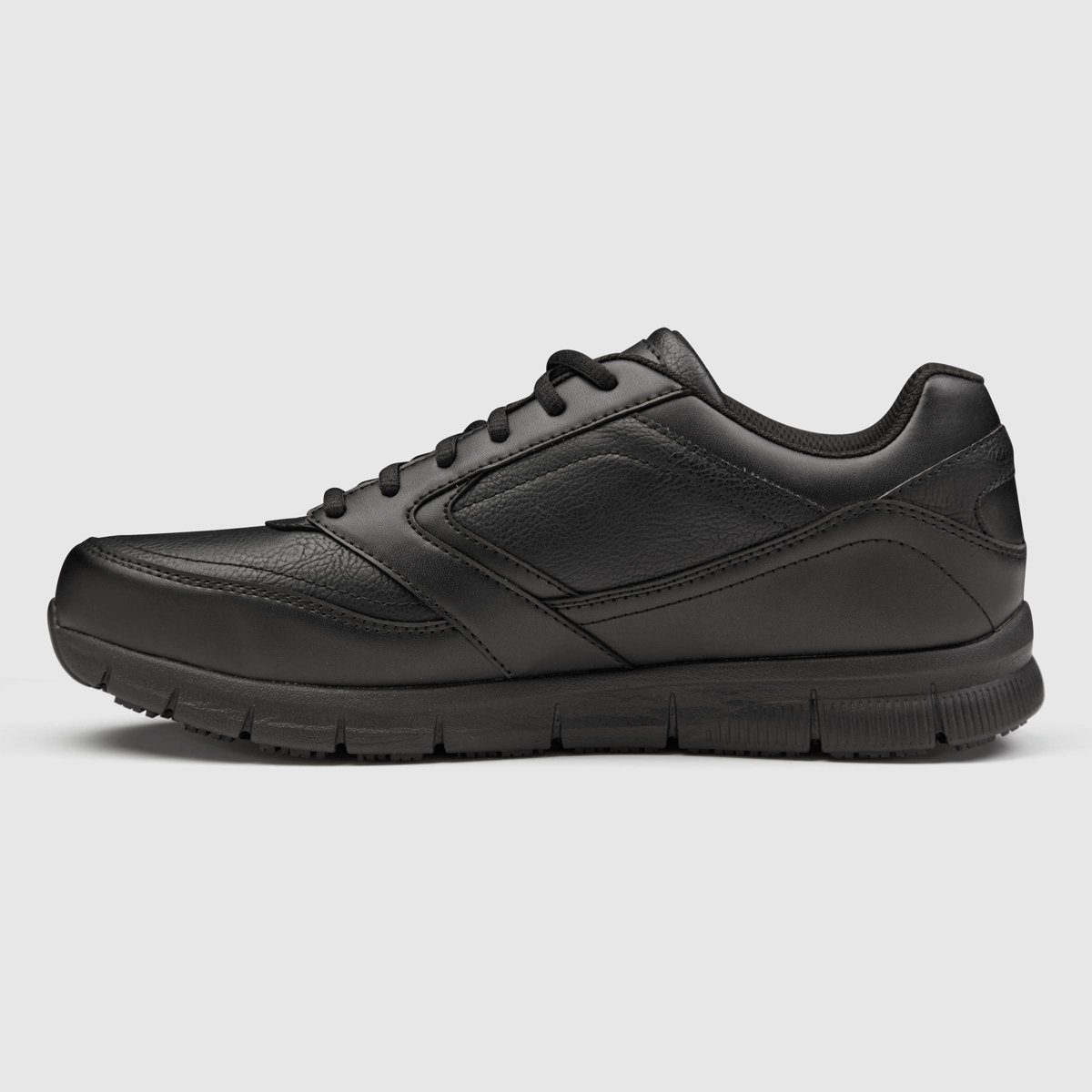 Мужские S SPORT BY SKECHERS Men's Brise Slip Resistant Sneakers - Black 9.5: Cushioned Insole, Non Skid Tread — фото 2