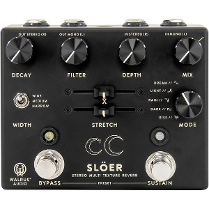 Walrus Audio SLOER Stereo Ambient Reverb Effects Pedal Black - 1 of 4