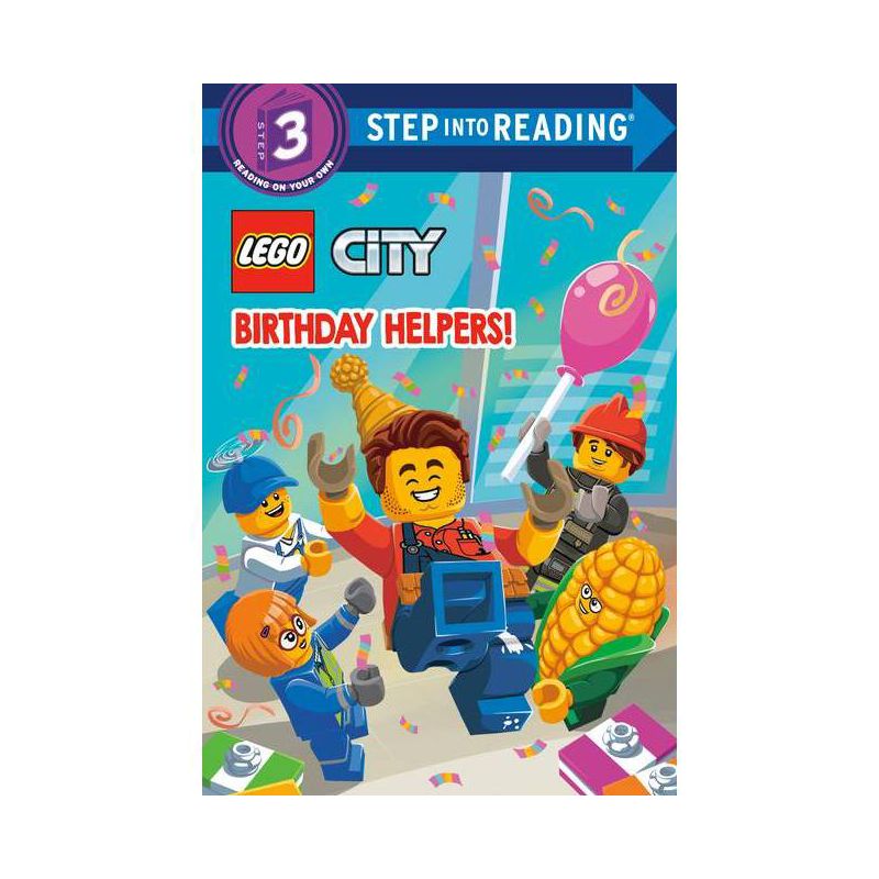 Birthday Helpers! (Lego City) - (Step Into Reading) by  Steve Foxe (Paperback), 1 of 2