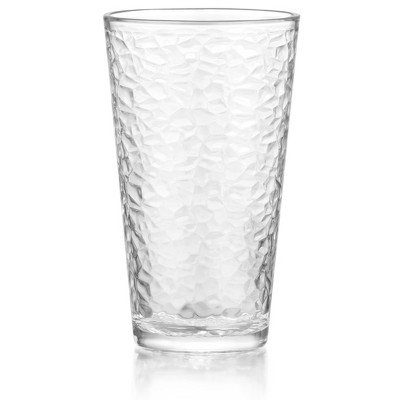 Libbey Frost Clear Crackle Textured 16-Piece Glass Set