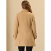 INSPIRE CHIC Women's Winter Classic Single Breasted Outwear Overcoat with Pockets - 4 of 4