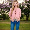 Anna-Kaci Women's Tie Front Knit Cardigan with Long Sleeves and Open Front Design - 2 of 4