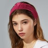 Unique Bargains Women's Velvet Wide Knotted headband for headband Hair Hoop Hair Accessories 1 Pc - 2 of 4