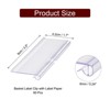 Unique Bargains Durable Removable PVC Clip-In Design Basket Label - 2 of 4