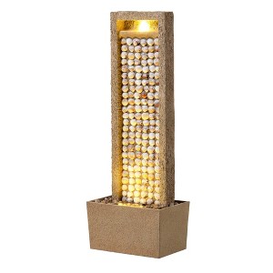 Teamson Home 36" Metal Fiberglass and Polyresin Cascading Seashells Fountain Brown - 1 of 4