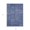 Denim Blue And Sky Blue Patchwork Washable Indoor Outdoor Area Rug - 3 of 4