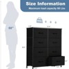 SKRAN Dresser With 8 Drawers - Fabric Storage Tower, Organizer Unit For Living Room, Hallway - Steel Frame, Wooden Top & Easy Pull Fabric Bins - 3 of 4